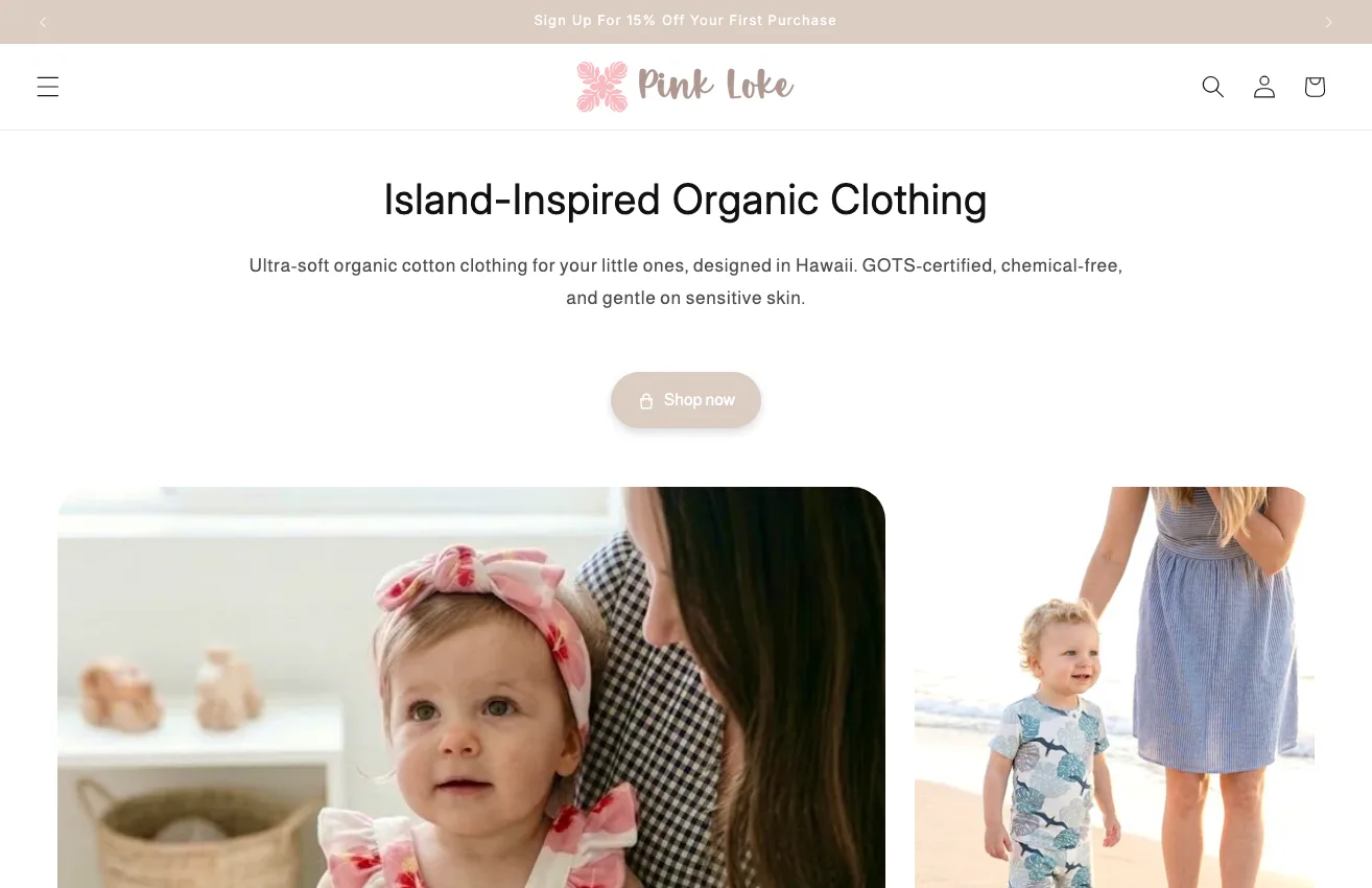 Pink Loke website screenshot
